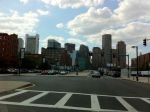 The beautiful Boston downtown