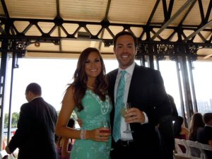 Alex and I at the wedding 