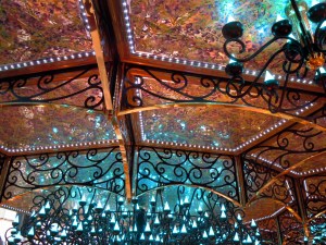 The pretty lights in the main area of the Liberty