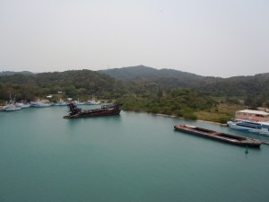 These shipwrecks were right off the side of our ship. Creepy!