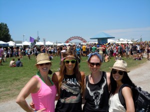 The girls at Bonnaroo