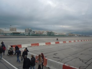 The Gibraltar airport runway