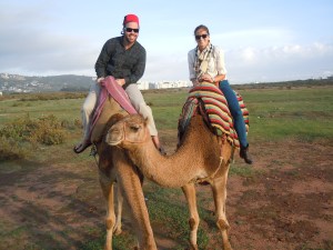 On our camel ride