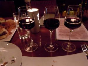 My flight of wines from Spain