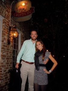 In front of The Griffon