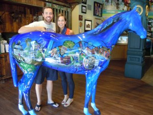 Alex and I at the Lexington Visitors Center