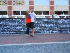Alex and I in the park across from our hotel
