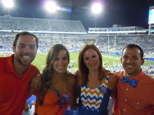 Our amazing seats on the 50 yard line, courtesy of one very nice Kentucky gentleman!