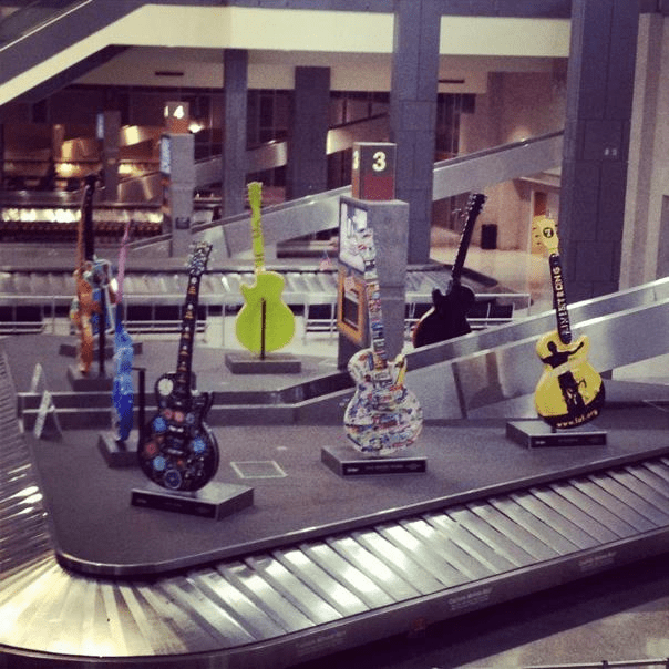 A fun welcome to Austin at the airport