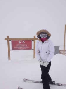 Whiteout at the top of Peak 6