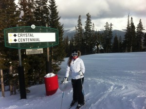 Skiing down my namesake run