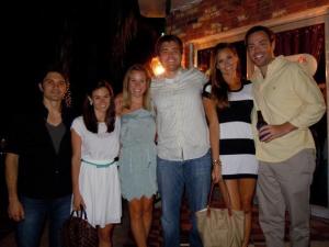 Outside of Vincent's with our wonderful New Orleans hosts!