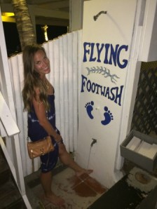 The foot rinse - loved this feature!