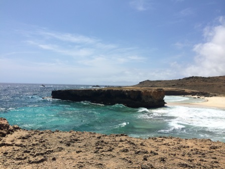 Moro, shaped like the island of Aruba