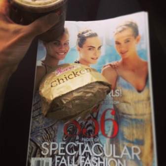 Chick Fil A and the fall issue of Vogue were necessities for our road trip!