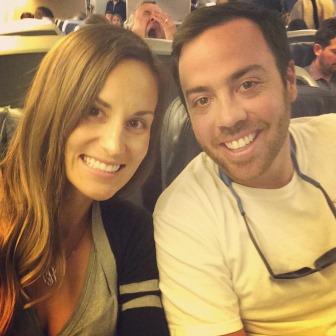 Alex and I flying into Peru  (Lima) first class. Definitely the way to travel!