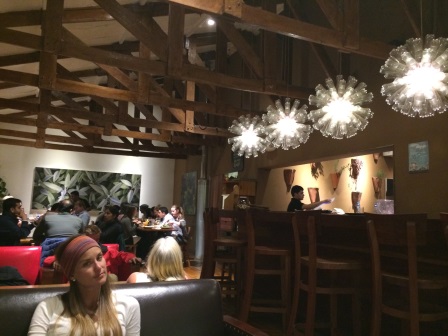 Inside Greens Organic (me awkwardly trying not to be in the photo)