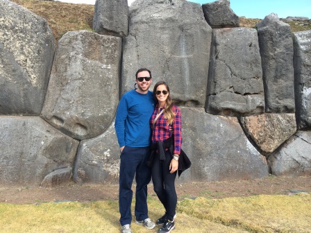 Alex and I visiting Sacsayhuaman