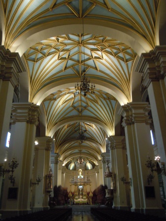 Inside the Catedral of Lima