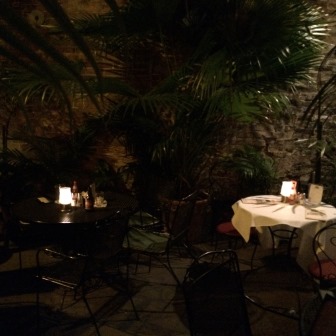 Courtyard of Napoleon House, where we ate