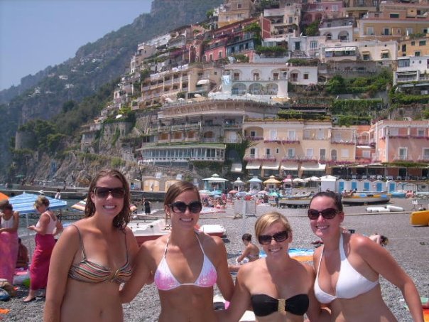 At the beach in 2008