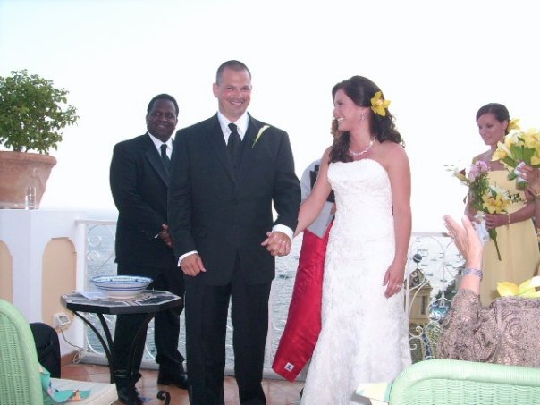 My friend Ashley and her husband Mark at their incredible wedding in Positano almost 7 years ago!