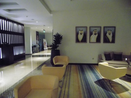 Lobby of the Holiday Inn Abu Dhabi