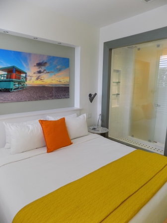 One of the bedrooms in our two bedroom suite