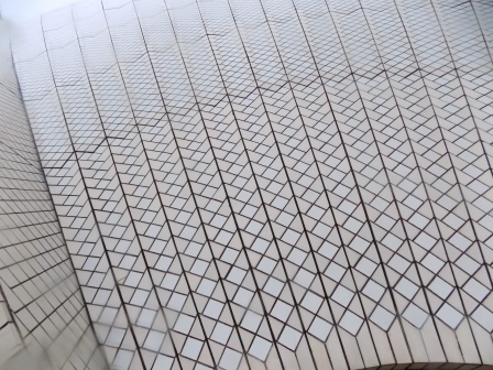 I had no idea the tiling would like like this up close. It was beautiful!