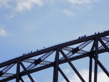 People doing the BridgeClimb