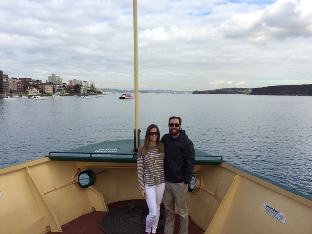 On the ferry back to Sydney