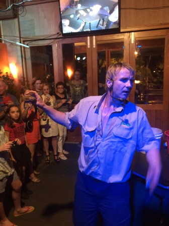 The famous Duncan and his cane toad races