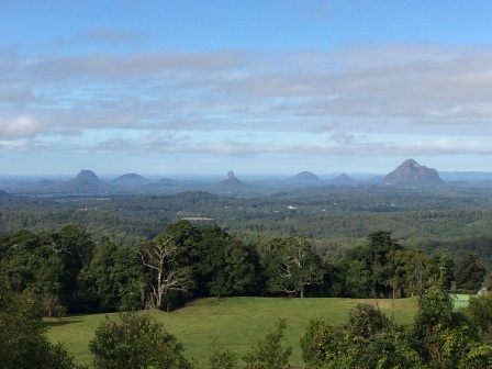 Glass House Mountains (seen from Gerrard's Lookout)