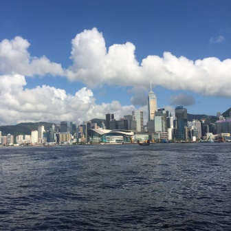 Views of the Victoria Harbour and skyline from the Star Ferry