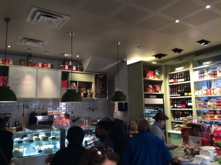 Ordering cioccolattas at Carlucci's