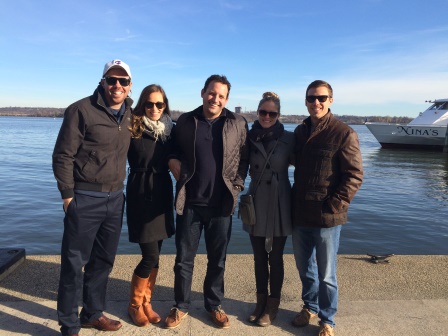 Walking around Alexandria with our friend Scot, Katie, and Cullan