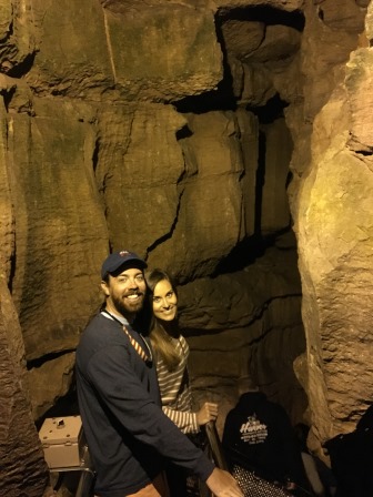 Alex and I in the cave