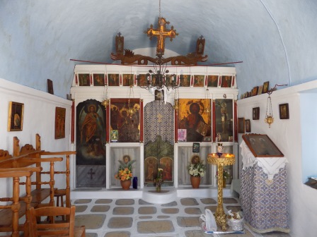 The inside of the church