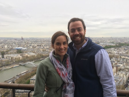 View from one of the platforms on the Eiffel Tower