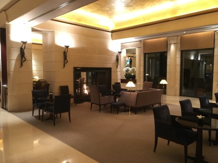 One of the seating/dining areas in the lobby, where we had tea upon our arrival