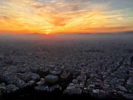 Sunset from Lycabettus Mountain