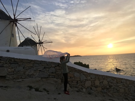 Playing around and taking photos at the windmills