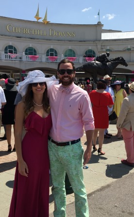Alex and I before Kentucky Oaks