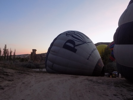 A Royal Balloon getting ready to fly