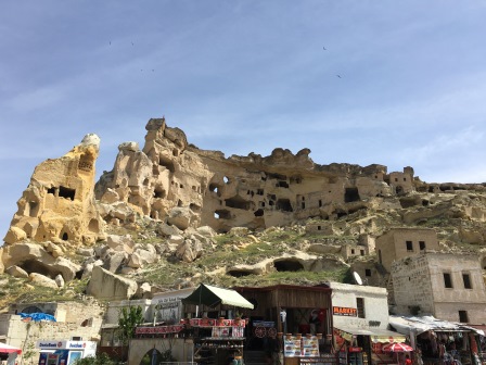 People lived here! I love the juxtaposition of the ancient and modern here.