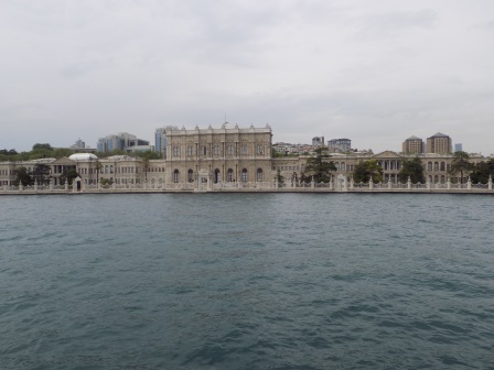 View of the palace from the Bosphorus