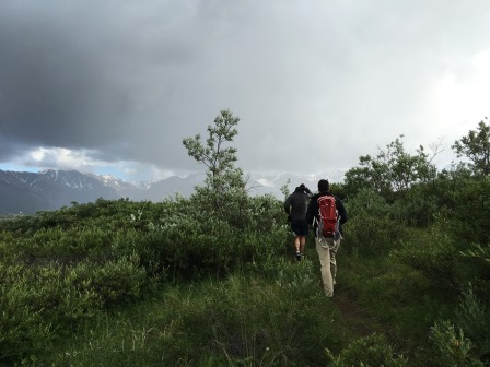 My brother and Alex paving the way