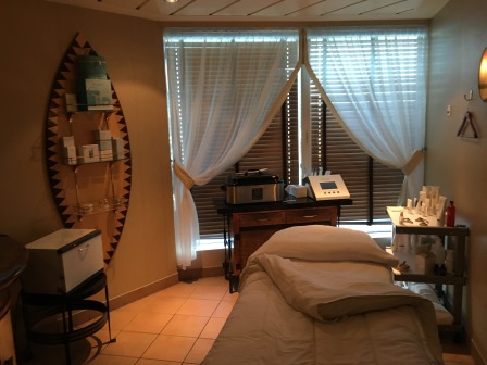 Massage room at the spa