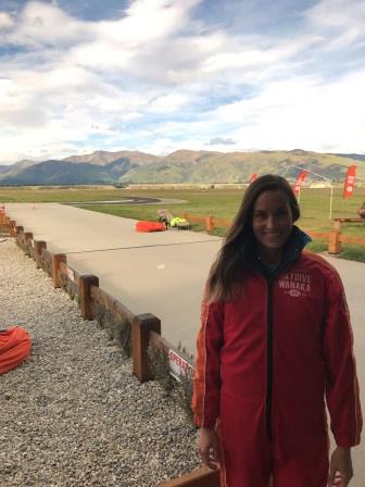 Me in my flightsuit (with all of my layers on underneath!)